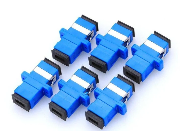 100pcs / lot SC / UPC Adapter LWL Adapter Flansch Faserkoppler Für Telekommunikationsnetze und optische Kommunikationsgeräte