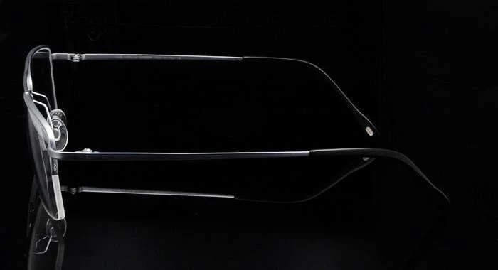Titan Brillengestell Männer Halbrand Brillen Pilot Glas Brillen Geschäftsmann Brillengestell