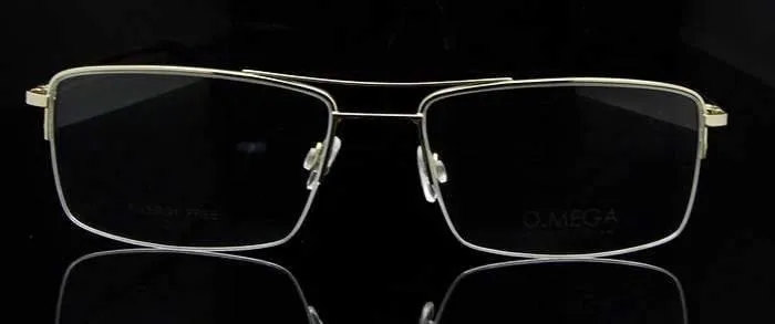 Titan Brillengestell Männer Halbrand Brillen Pilot Glas Brillen Geschäftsmann Brillengestell