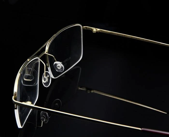 Titan Brillengestell Männer Halbrand Brillen Pilot Glas Brillen Geschäftsmann Brillengestell