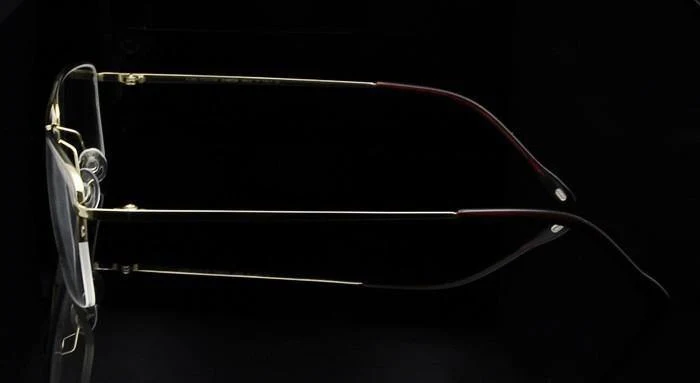 Titan Brillengestell Männer Halbrand Brillen Pilot Glas Brillen Geschäftsmann Brillengestell