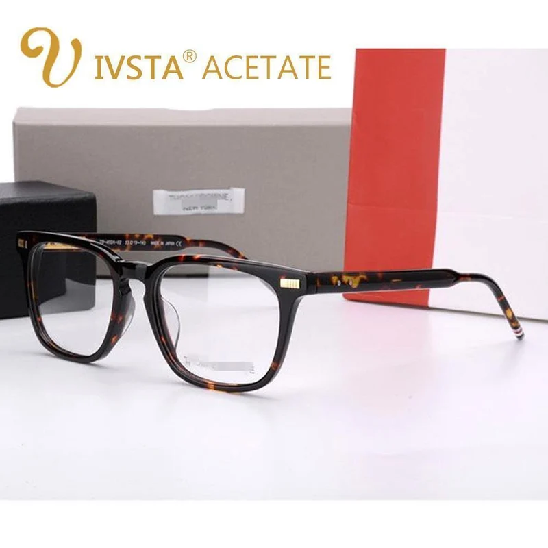 Handgefertigte Acetat-Brille für Herren, verschreibungspflichtige Brillen, optische Rahmen, Spektakel, Vintage, quadratisch
