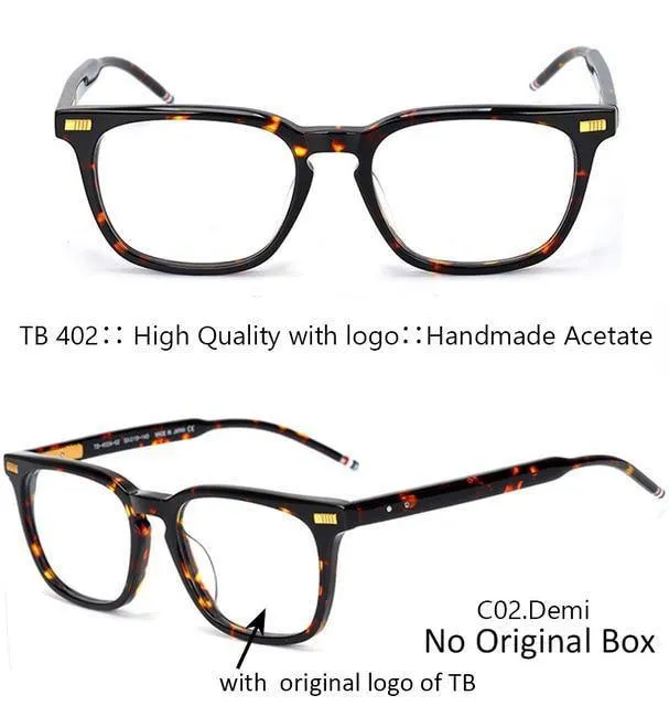 Handgefertigte Acetat-Brille für Herren, verschreibungspflichtige Brillen, optische Rahmen, Spektakel, Vintage, quadratisch