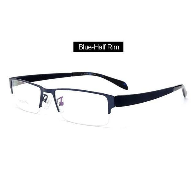 Herren-Brillengestell aus Titanlegierung für Herren, flexible Bügel, Beine, IP-Galvanik-Legierungsmaterial, 4 Stile, 4 Farben