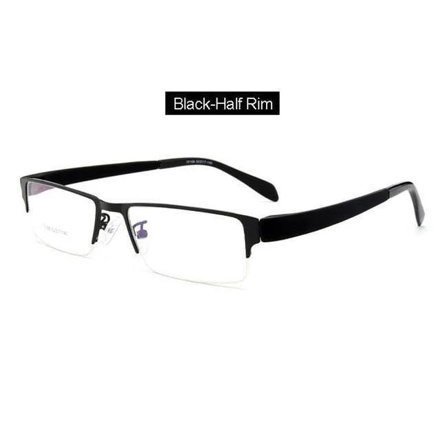 Herren-Brillengestell aus Titanlegierung für Herren, flexible Bügel, Beine, IP-Galvanik-Legierungsmaterial, 4 Stile, 4 Farben