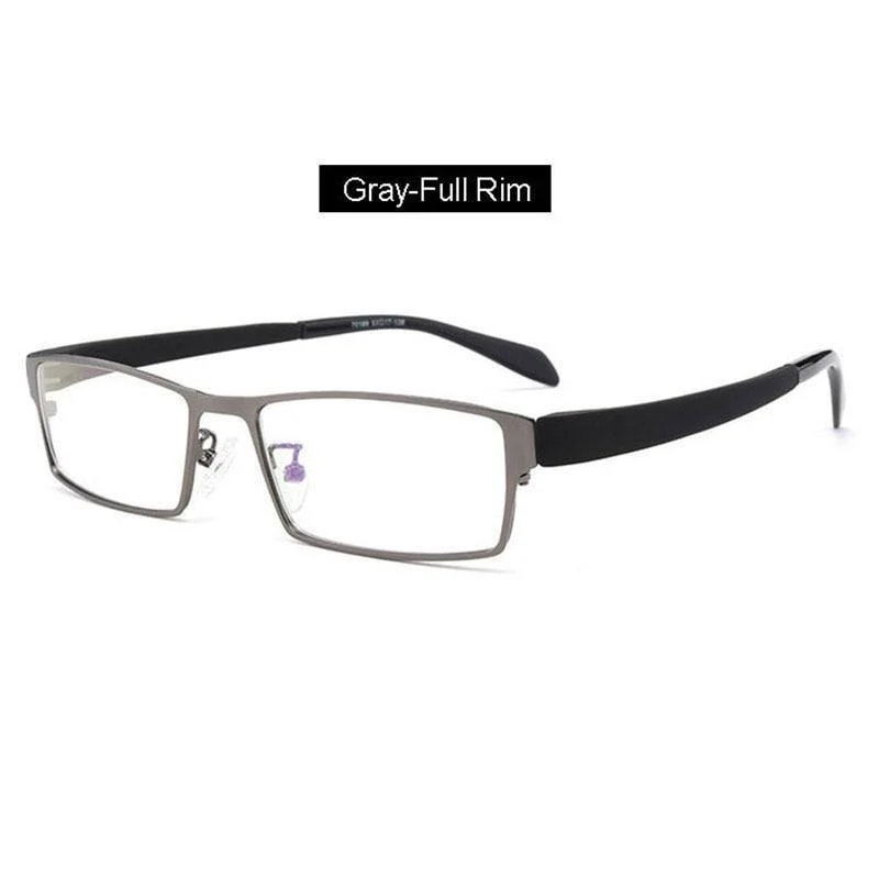 Herren-Brillengestell aus Titanlegierung für Herren, flexible Bügel, Beine, IP-Galvanik-Legierungsmaterial, 4 Stile, 4 Farben