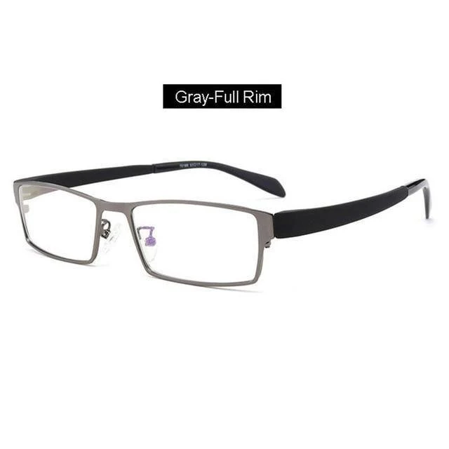 Herren-Brillengestell aus Titanlegierung für Herren, flexible Bügel, Beine, IP-Galvanik-Legierungsmaterial, 4 Stile, 4 Farben