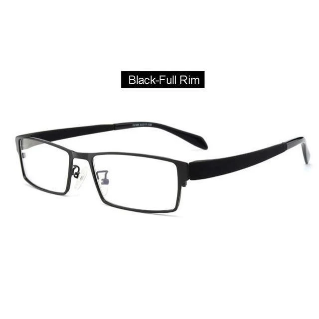 Herren-Brillengestell aus Titanlegierung für Herren, flexible Bügel, Beine, IP-Galvanik-Legierungsmaterial, 4 Stile, 4 Farben