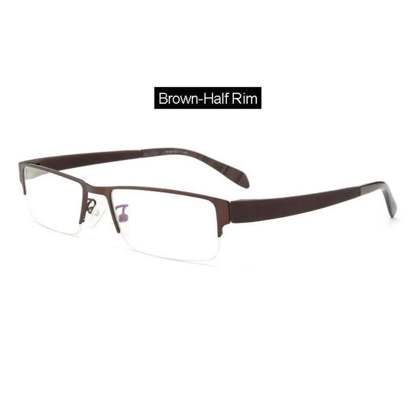 Herren-Brillengestell aus Titanlegierung für Herren, flexible Bügel, Beine, IP-Galvanik-Legierungsmaterial, 4 Stile, 4 Farben