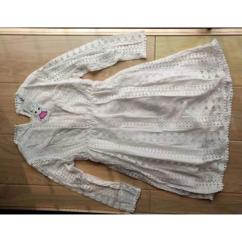 Girls Lace Dress Long Sleeve Fall Winter Little Girl Dress 4 5 6 7 8 9 10 11 12 years Kids Princess Dress Teenage Girls Clothing