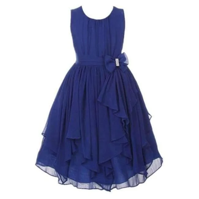 Summer Girls Princess Dress Sleeveless Bowknot Mesh Girls Party Dress 3-14 Years Kids Teenage Girls Clothing
