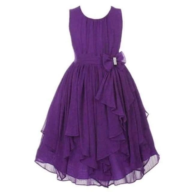 Summer Girls Princess Dress Sleeveless Bowknot Mesh Girls Party Dress 3-14 Years Kids Teenage Girls Clothing