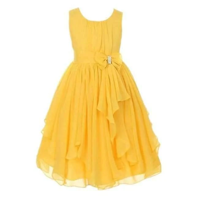 Summer Girls Princess Dress Sleeveless Bowknot Mesh Girls Party Dress 3-14 Years Kids Teenage Girls Clothing