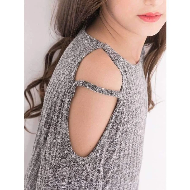 Teenage Girls Dress 6 8 10 12 14 Years European style Off-shoulder A-line Dress Big Girls Clothes Autumn Winter Kids Girls Dress