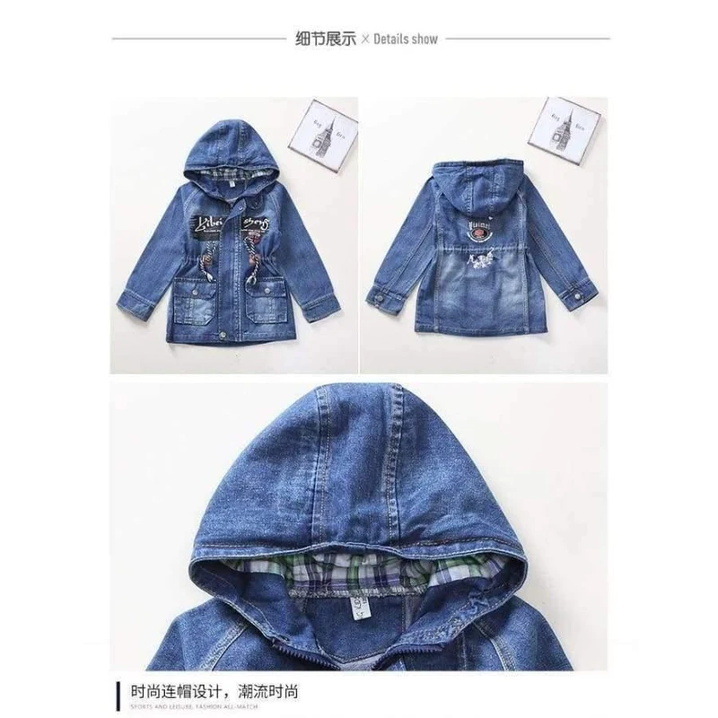Boy Clothes For Teenagers Boys Denim Jacket 2018 Spring Outerwear For Children Kids Coat For Boys 4 5 7 9 11 13 15 Years