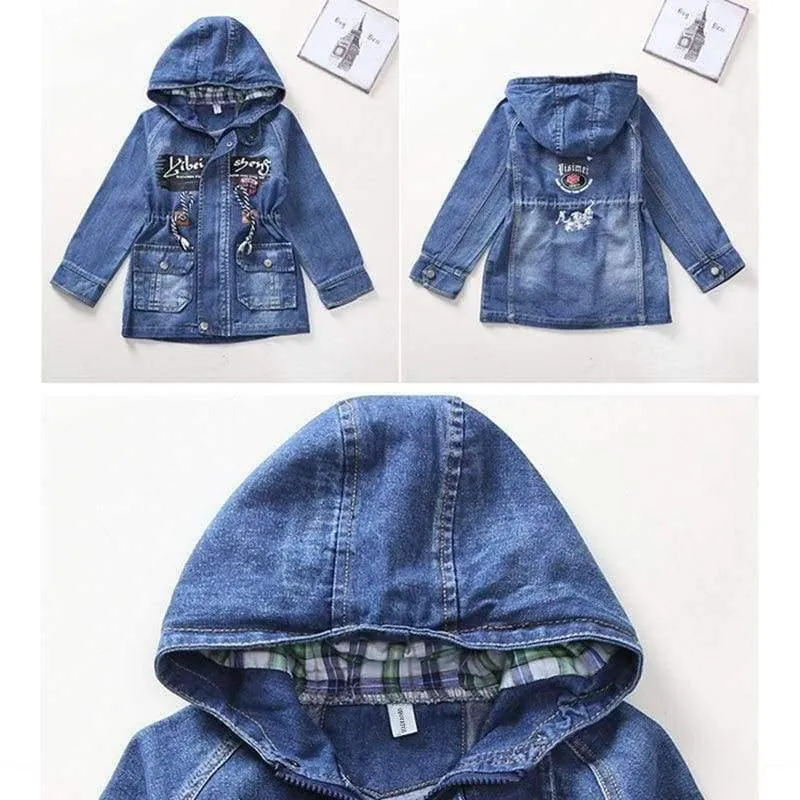 Boy Clothes For Teenagers Boys Denim Jacket 2018 Spring Outerwear For Children Kids Coat For Boys 4 5 7 9 11 13 15 Years