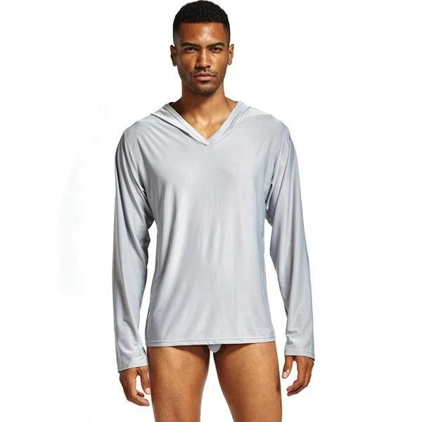 Herren Schlaf Tops Lounge Homewear Nachtwäsche Herren durch Hemden Tank Top männlich Pyjama entlang Herren hängen