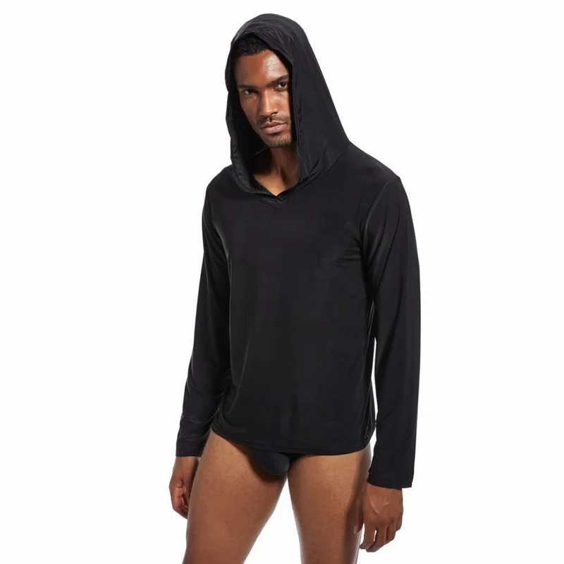 Herren Schlaf Tops Lounge Homewear Nachtwäsche Herren durch Hemden Tank Top männlich Pyjama entlang Herren hängen