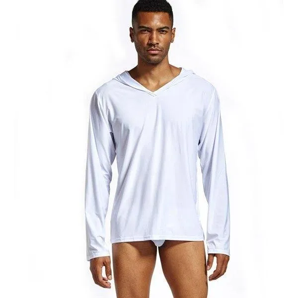 Herren Schlaf Tops Lounge Homewear Nachtwäsche Herren durch Hemden Tank Top männlich Pyjama entlang Herren hängen