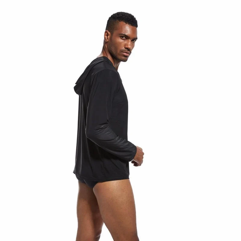 Herren Schlaf Tops Lounge Homewear Nachtwäsche Herren durch Hemden Tank Top männlich Pyjama entlang Herren hängen