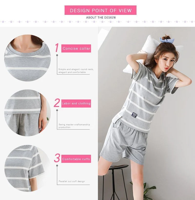 Gestreifte Pyjama-Sets aus Baumwolle für Paare, Schlafmantel und Hose, für Herren und Damen, Heimkleidung, Nachtwäsche, Liebhaber, Schlafen und Entspannen