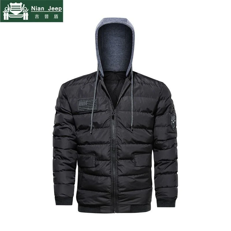 Jacke Männer Militär Mit Kapuze Winter Jacke Männer Dicke Outwear Windjacke Parkas Männlich Plus Größe M-5XL