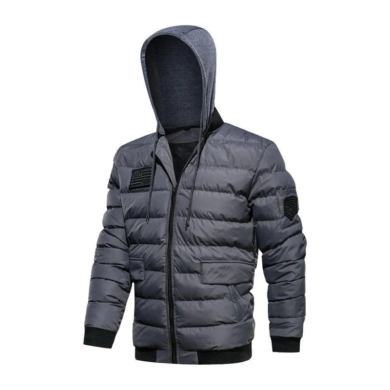 Jacke Männer Militär Mit Kapuze Winter Jacke Männer Dicke Outwear Windjacke Parkas Männlich Plus Größe M-5XL