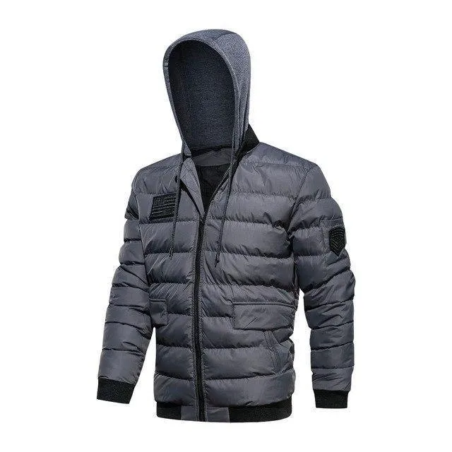 Jacke Männer Militär Mit Kapuze Winter Jacke Männer Dicke Outwear Windjacke Parkas Männlich Plus Größe M-5XL