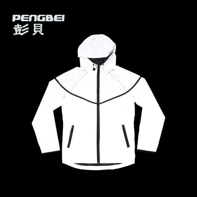 Winter plus Größe 4xl wasserdicht 3m reflektierende Jacke Männer Kleidung Baseball-Jacken Windjacke