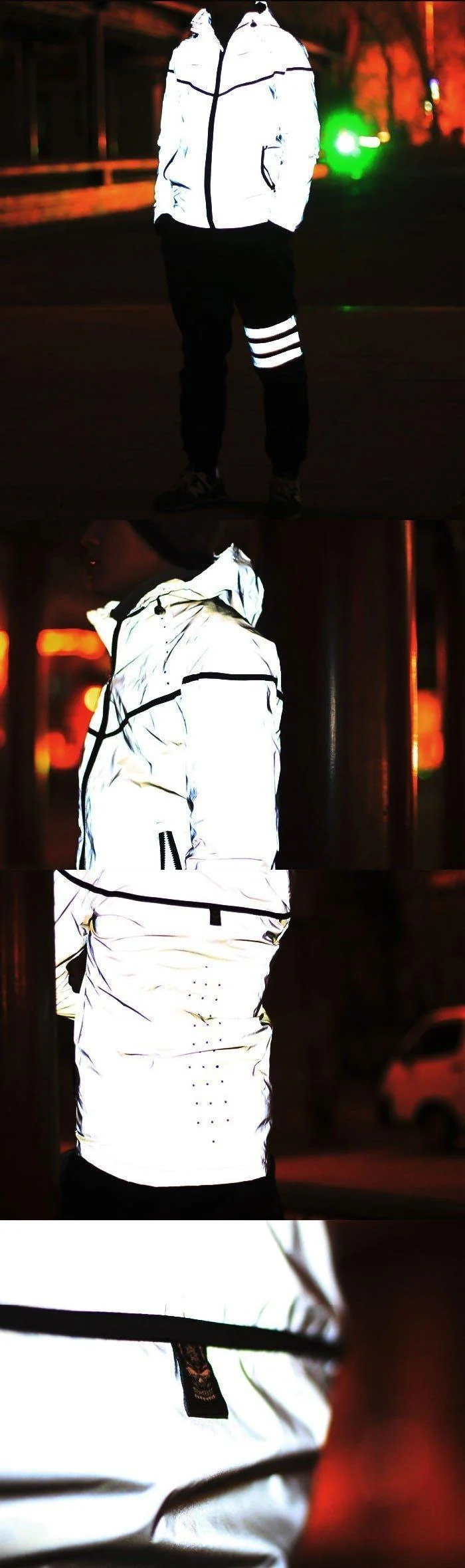 Winter plus Größe 4xl wasserdicht 3m reflektierende Jacke Männer Kleidung Baseball-Jacken Windjacke