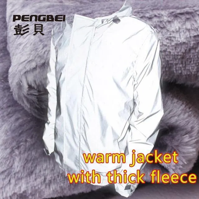 Winter plus Größe 4xl wasserdicht 3m reflektierende Jacke Männer Kleidung Baseball-Jacken Windjacke