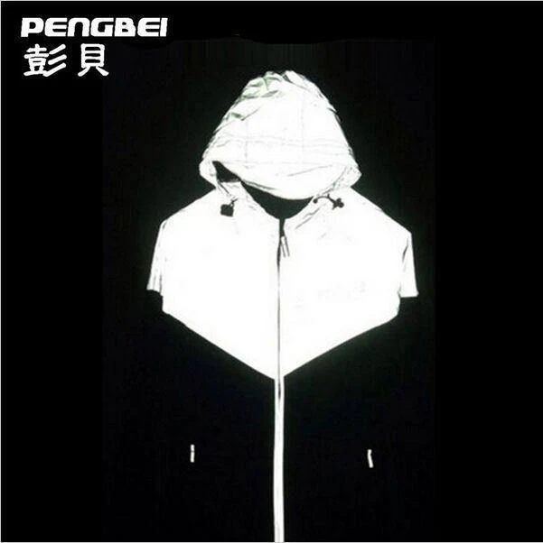 Winter plus Größe 4xl wasserdicht 3m reflektierende Jacke Männer Kleidung Baseball-Jacken Windjacke