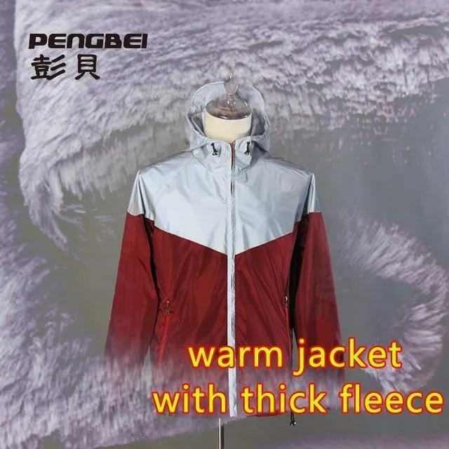 Winter plus Größe 4xl wasserdicht 3m reflektierende Jacke Männer Kleidung Baseball-Jacken Windjacke