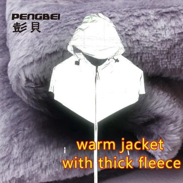 Winter plus Größe 4xl wasserdicht 3m reflektierende Jacke Männer Kleidung Baseball-Jacken Windjacke