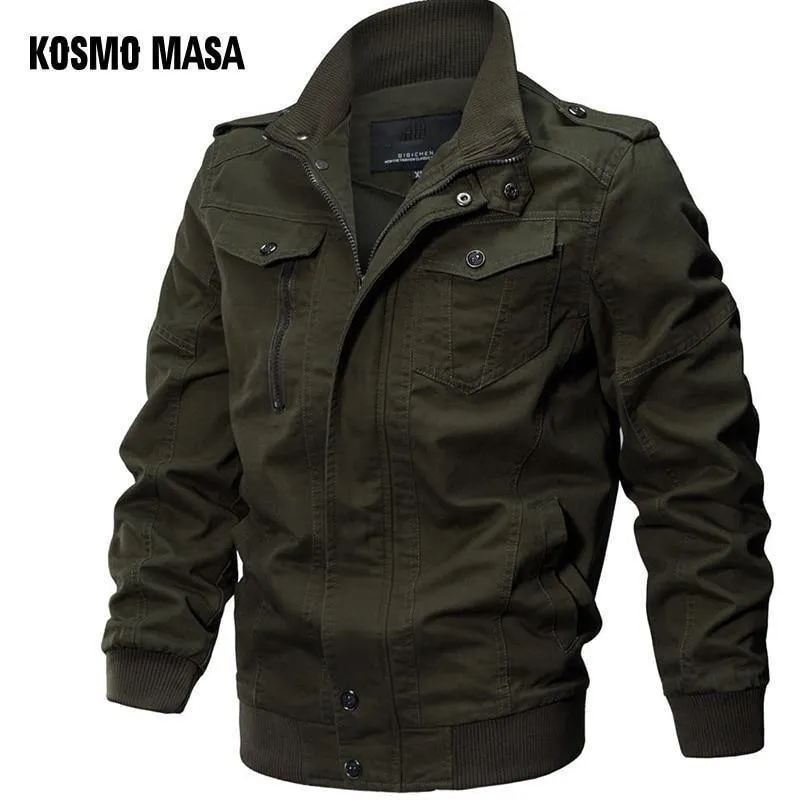 Bomberjacke Herren Herbst Winter Militär Herren Jacken und Mäntel Schwarze Windjacke