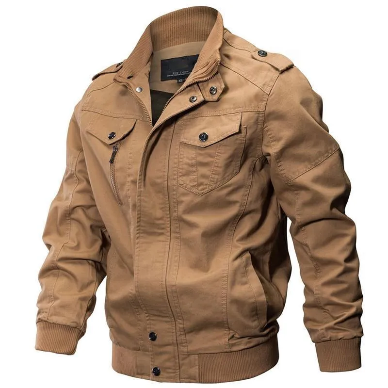 Bomberjacke Herren Herbst Winter Militär Herren Jacken und Mäntel Schwarze Windjacke