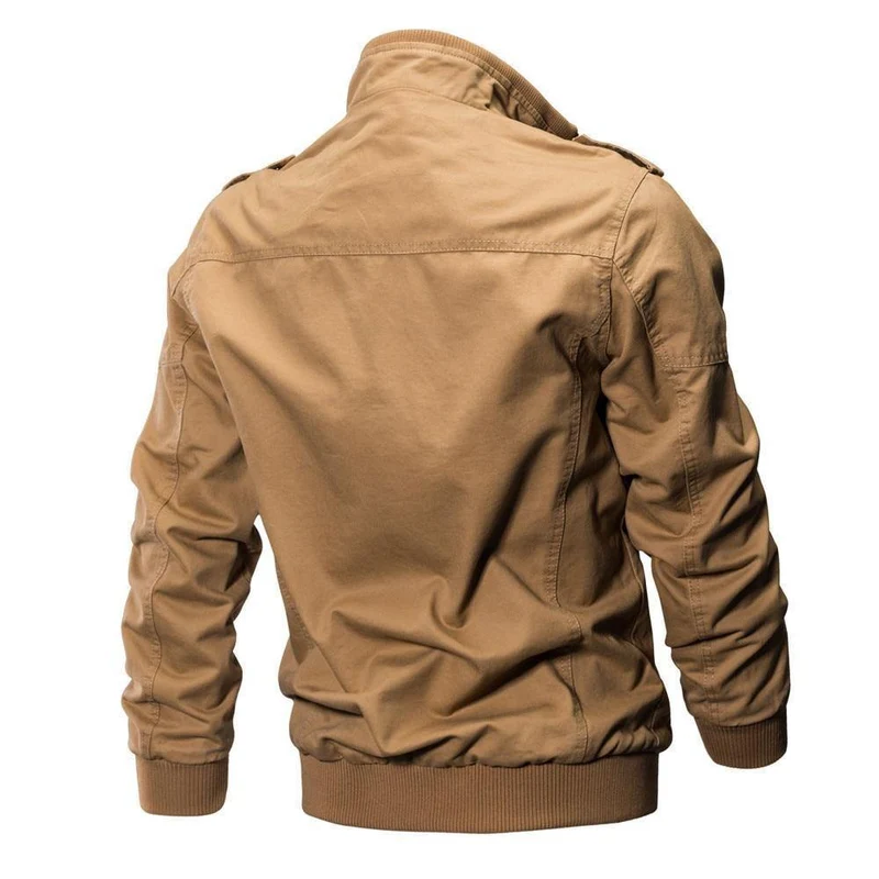 Bomberjacke Herren Herbst Winter Militär Herren Jacken und Mäntel Schwarze Windjacke