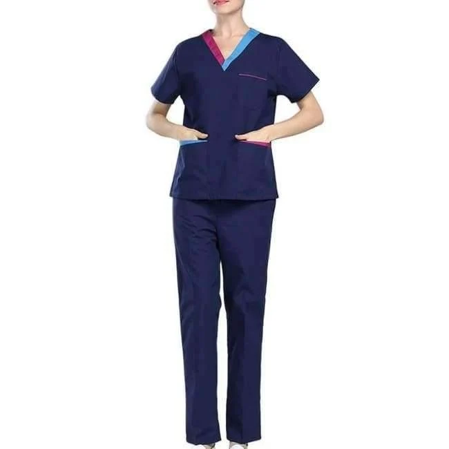 Peelings Medizinische Uniformen Frauen Kurzarm Krankenschwester Uniform Sets Atmungs Krankenhaus Chirurgische Kleidung Arbeitskleidung für Zahnklinik