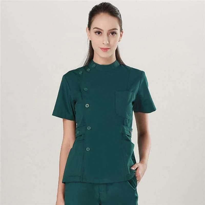 Medizinische Kleidung für Damen und Herren, Sommer-Arzt-Sets, Scrub-Krankenschwester-Uniformen, Krankenhaus-Kleidung, Labor-Arbeitskleidung, Oberteil und Hose, günstige Anzüge