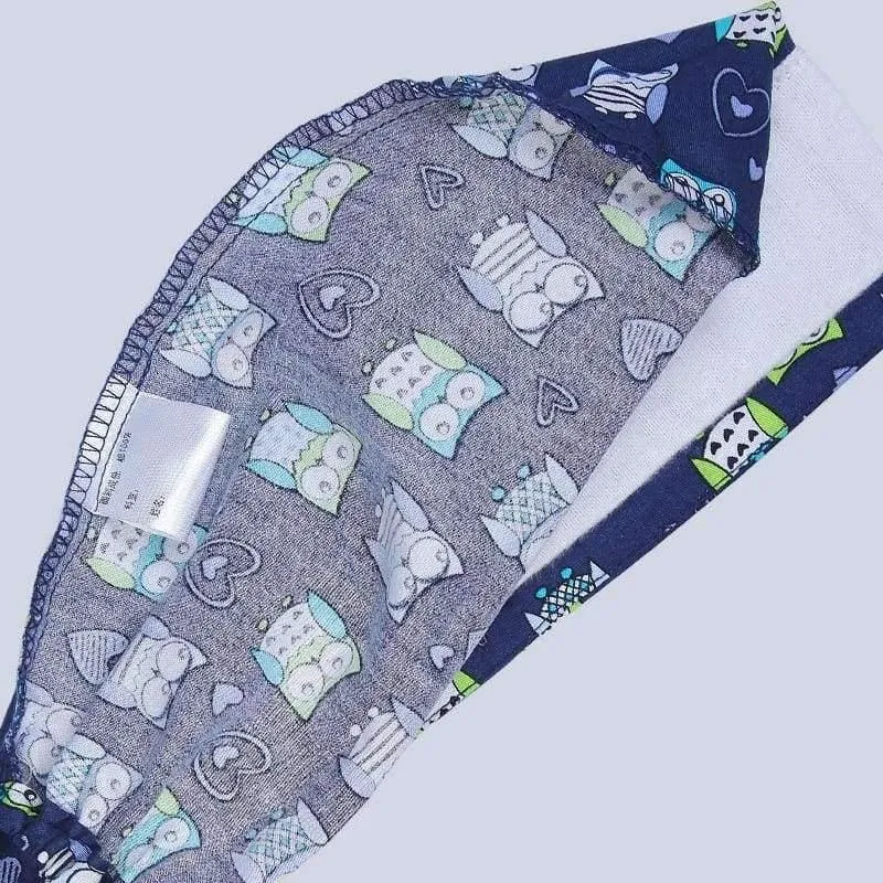 100% Baumwolle Medical Scrubs Cap Eulendruck Nurse Doctor Caps Frauen Männer Arbeitshut Krankenhausbetrieb Beauty Spa Hut