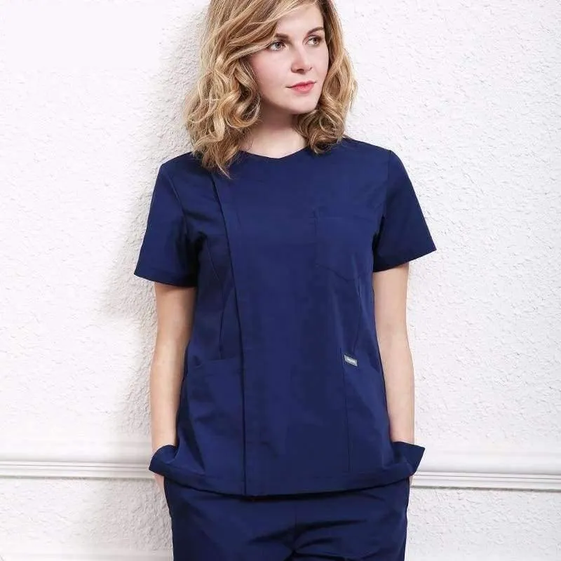 Medizinische Kleidung Peeling-Sets Operationskittel Ärzte Krankenschwestern Kurzarm Uniformen Zahnmedizin Oral Clinic Pet Doctor Workwear Overall