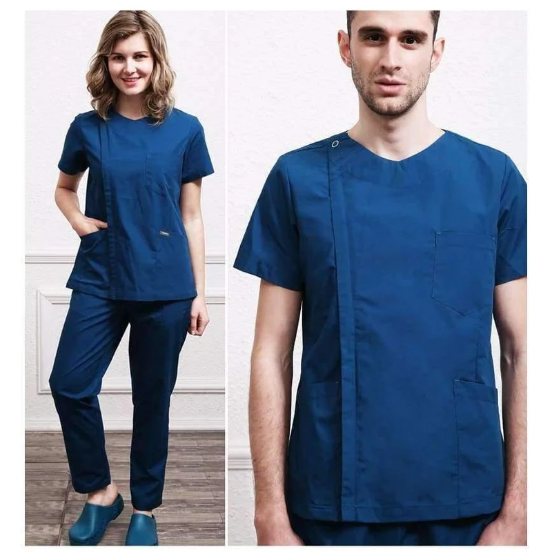 Medizinische Kleidung Peeling-Sets Operationskittel Ärzte Krankenschwestern Kurzarm Uniformen Zahnmedizin Oral Clinic Pet Doctor Workwear Overall
