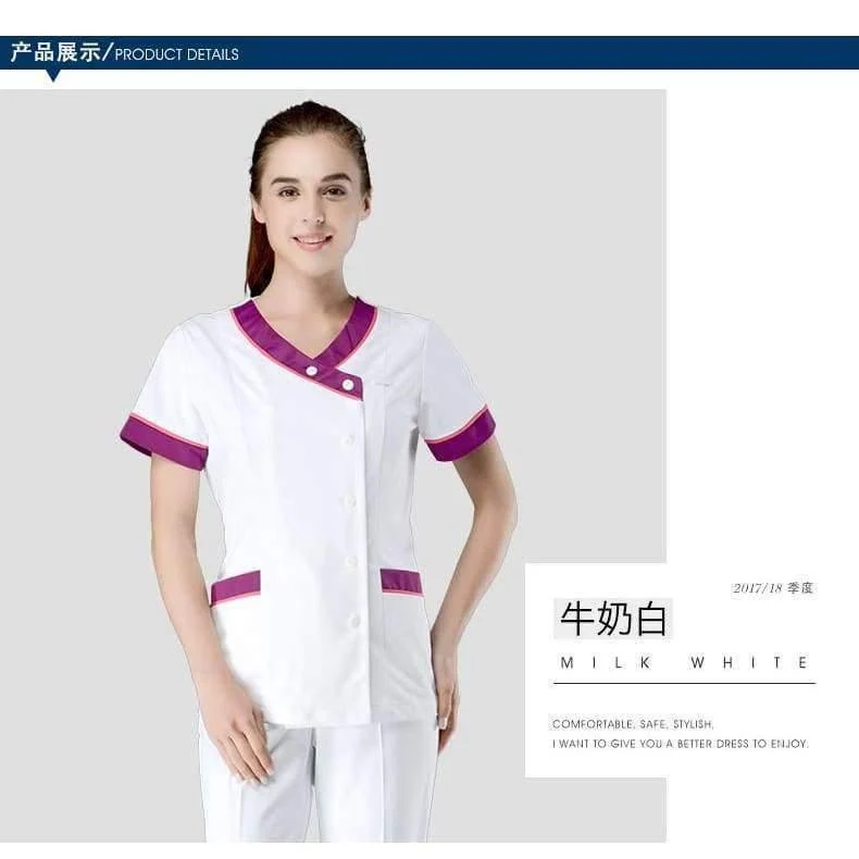 Mode Krankenhaus Ärzte Krankenschwester Uniform Kleidung Sets Schönheitssalon Zahnklinik Arbeitskleidung Anzüge Medizinische Kleider Laborkittel