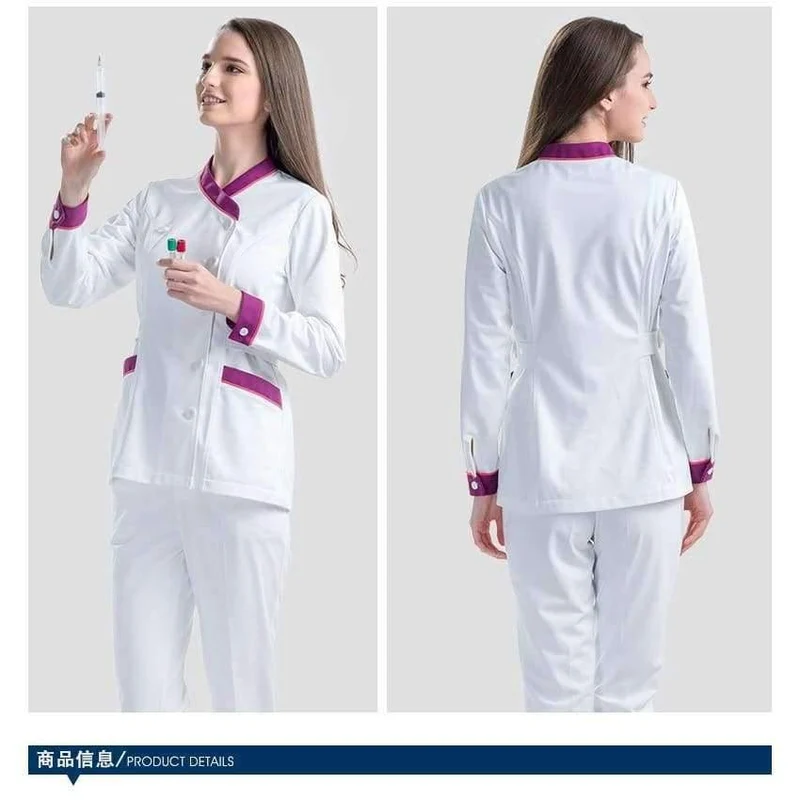 Mode Krankenhaus Ärzte Krankenschwester Uniform Kleidung Sets Schönheitssalon Zahnklinik Arbeitskleidung Anzüge Medizinische Kleider Laborkittel