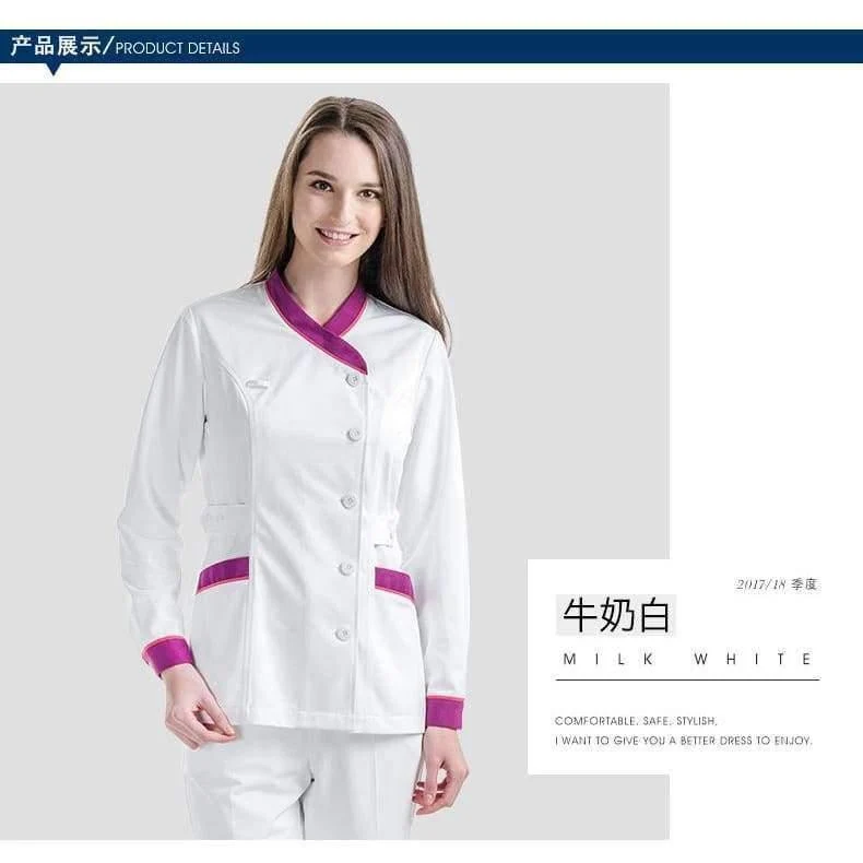 Mode Krankenhaus Ärzte Krankenschwester Uniform Kleidung Sets Schönheitssalon Zahnklinik Arbeitskleidung Anzüge Medizinische Kleider Laborkittel
