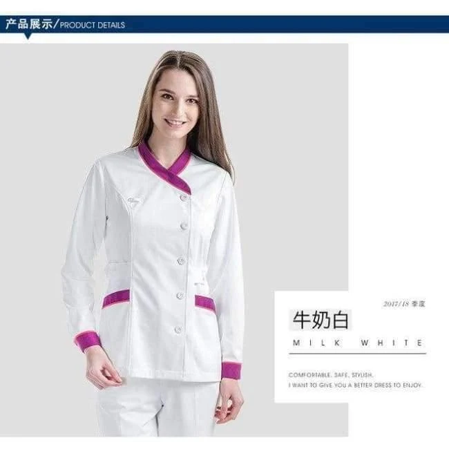 Mode Krankenhaus Ärzte Krankenschwester Uniform Kleidung Sets Schönheitssalon Zahnklinik Arbeitskleidung Anzüge Medizinische Kleider Laborkittel