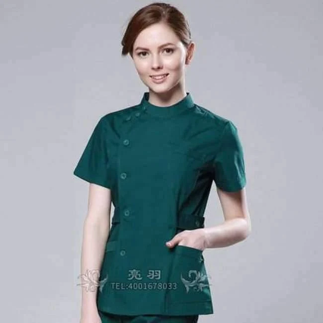 Sommer Frauen Krankenhaus individuelles Logo medizinisches Peeling-Set Design Slim Fit Zahnpeelings Schönheitssalon Krankenschwester Uniform Spa