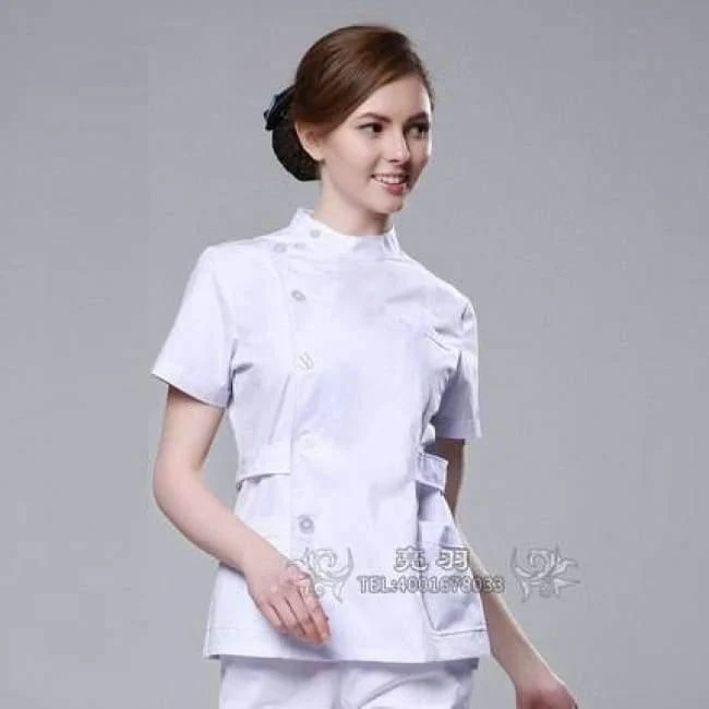 Sommer Frauen Krankenhaus individuelles Logo medizinisches Peeling-Set Design Slim Fit Zahnpeelings Schönheitssalon Krankenschwester Uniform Spa