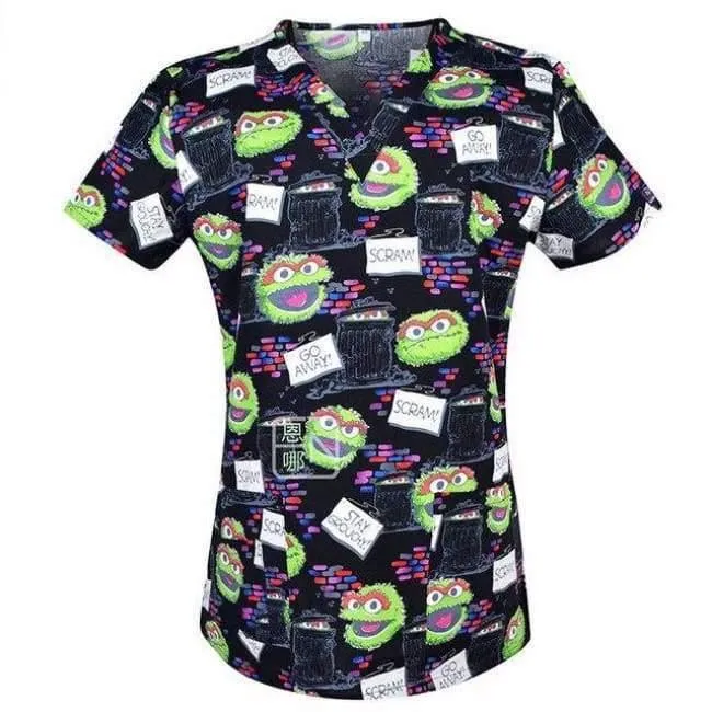 Frauen-Krankenschwester-Uniform-medizinische Kleidung übersteigt Karikatur-Doktor Veterinary Dentist Scrub Cotton-Krankenhaus-Laborklinik-Abnutzungs-Frauen-T-Shirt