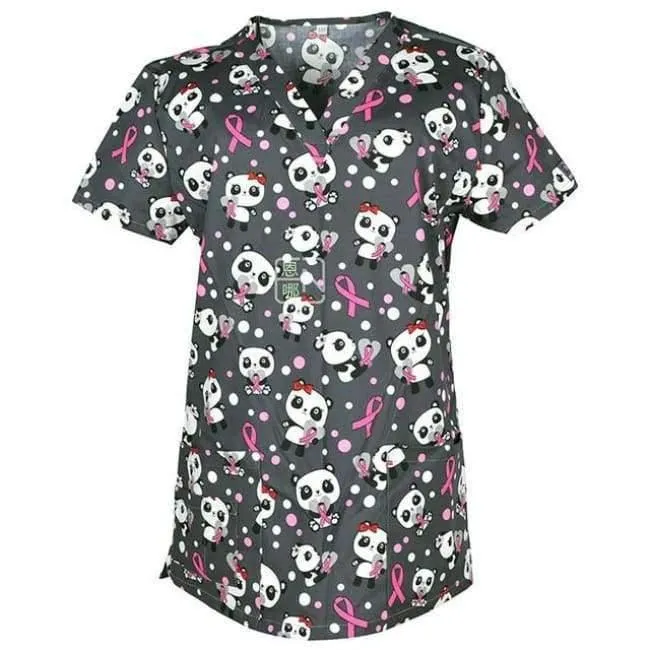 Frauen-Krankenschwester-Uniform-medizinische Kleidung übersteigt Karikatur-Doktor Veterinary Dentist Scrub Cotton-Krankenhaus-Laborklinik-Abnutzungs-Frauen-T-Shirt